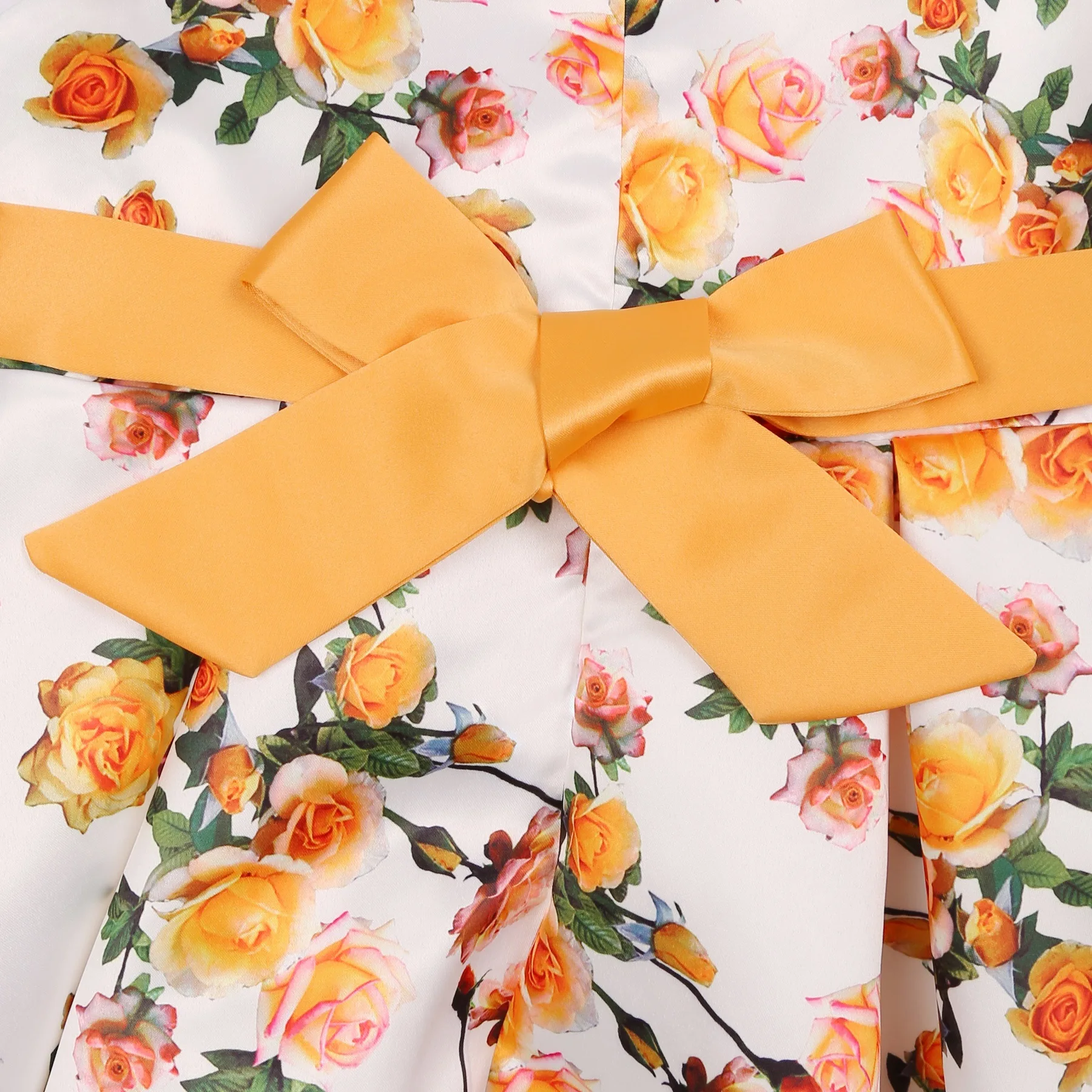 Summer Flowers Girls Dress Sleeveless Bow Fashion Elegant Little Princess Dress Prom Party Costumes 2-10 Years New Kids Clothes