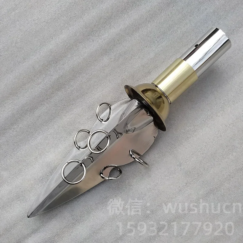 Stainless Steel Martial Arts Spear Tail Spring and Autumn Broadsword Tail Accessories