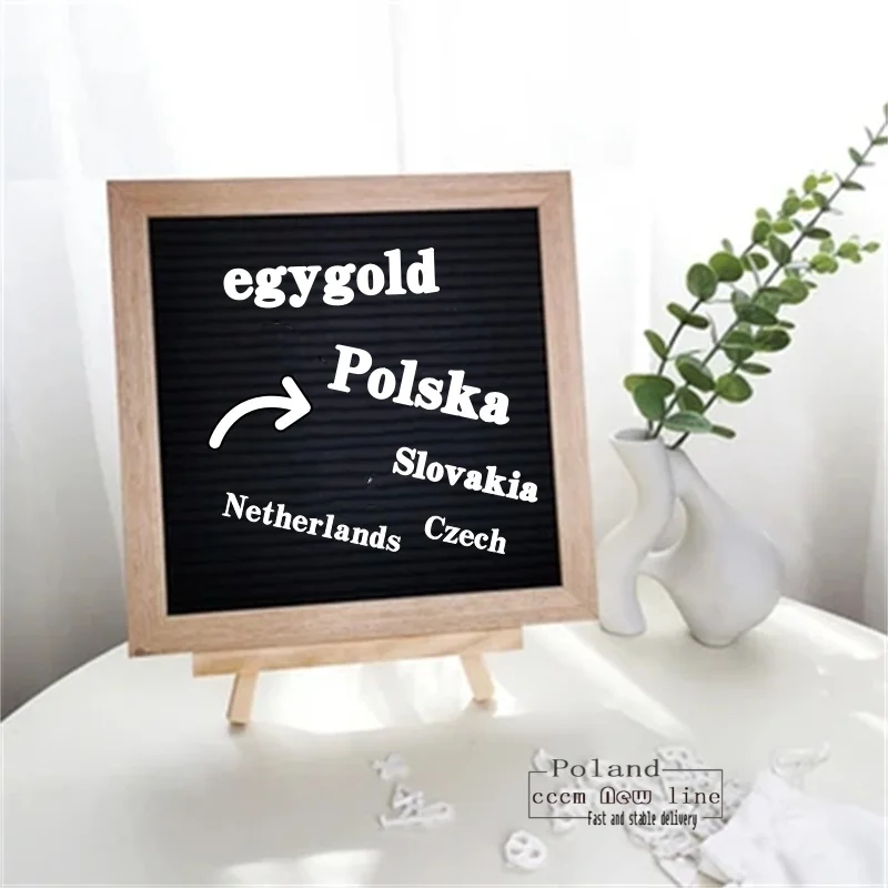 New DIY clines Europe Poland Switzerland Slovakia handmade UK plastic message board,party background board 7LINES spot wholesale