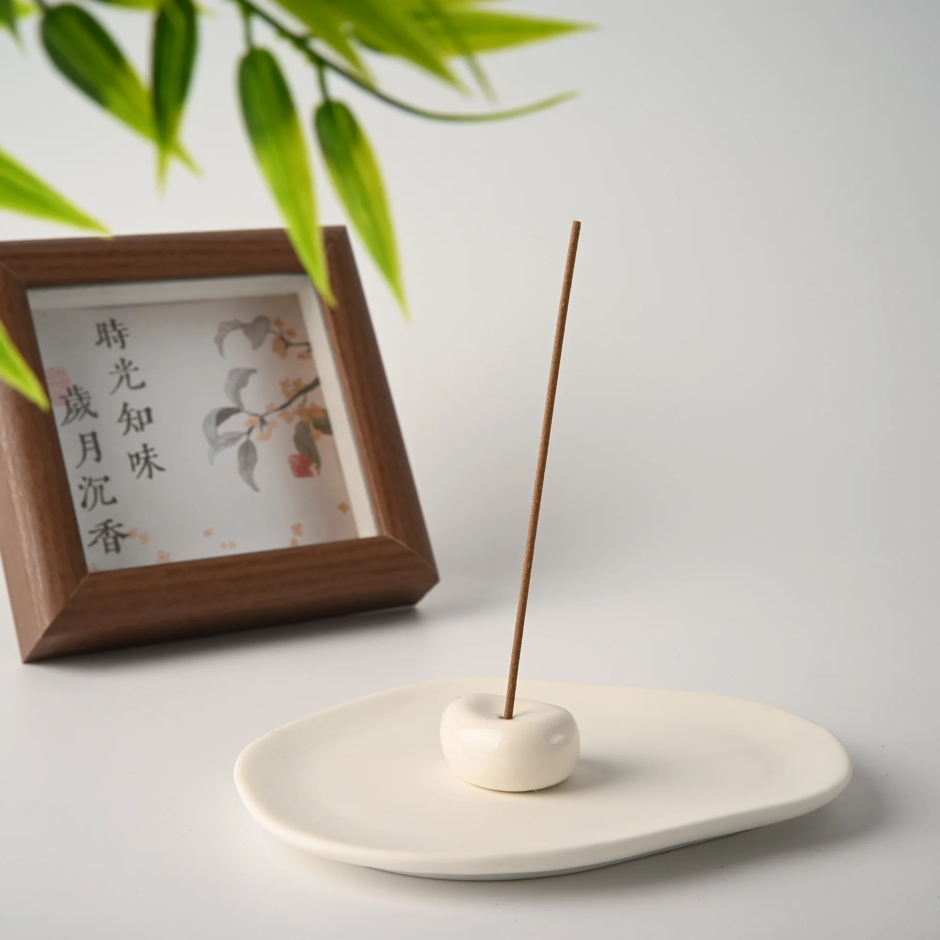 Ceramics  Aroma Holder Incense Holder Teahouse Incense Burner Ornament  Minimalist Reed Diffuser Stand Home Decor Gift