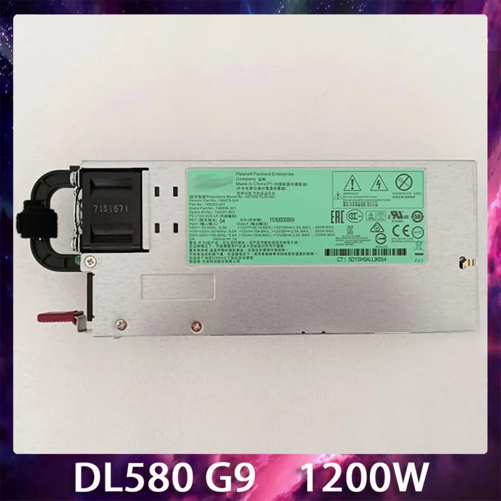 For H/P DL580 G9 Power Supply HSTNS-PL30-AD 748283-201 748287-B21 748896-001 1200W