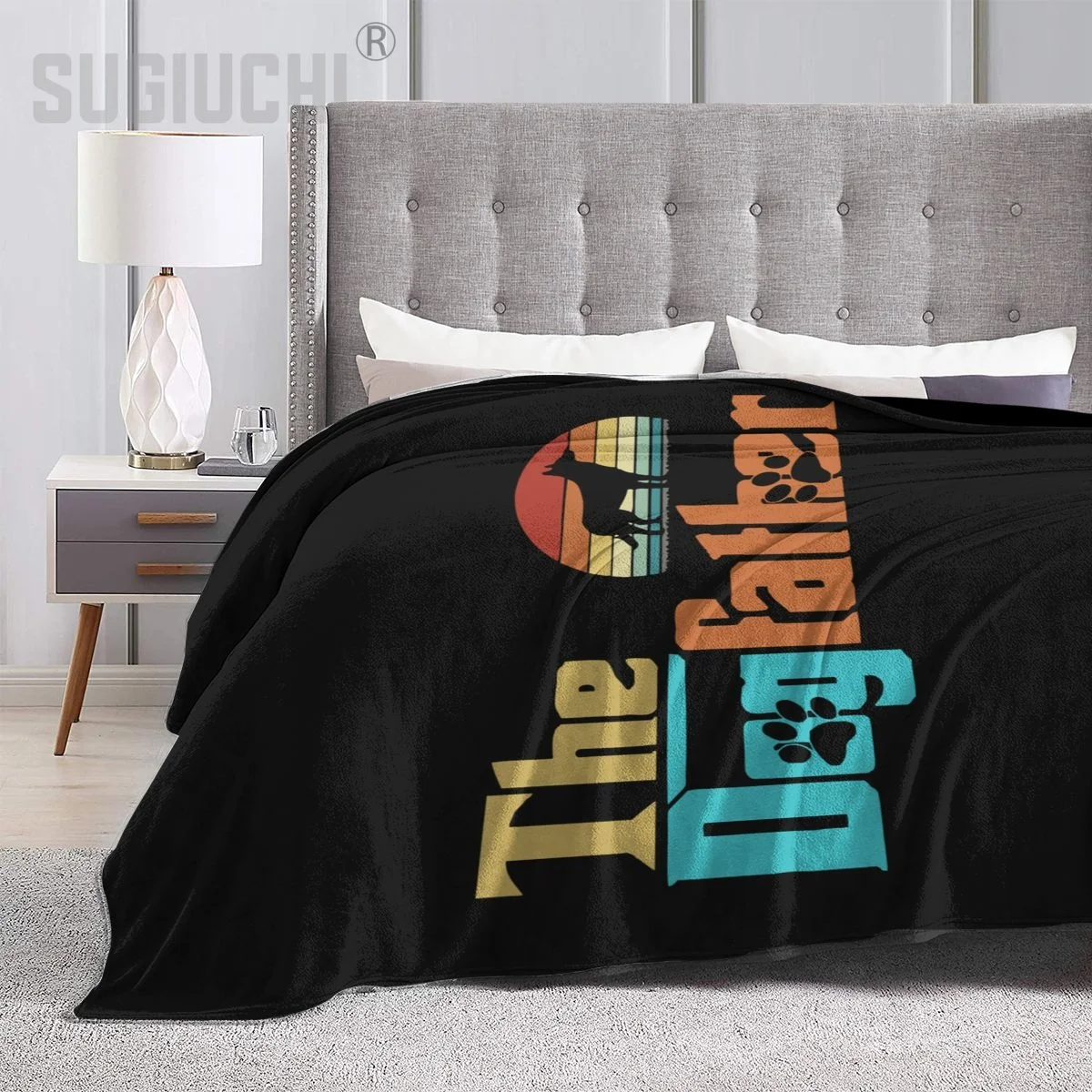 Belgian Malinois The Dog Father DAD Mother MAMA Blanket Multifunction Sofa Cover Single Bedsheet Throws Plaid flannel fleece