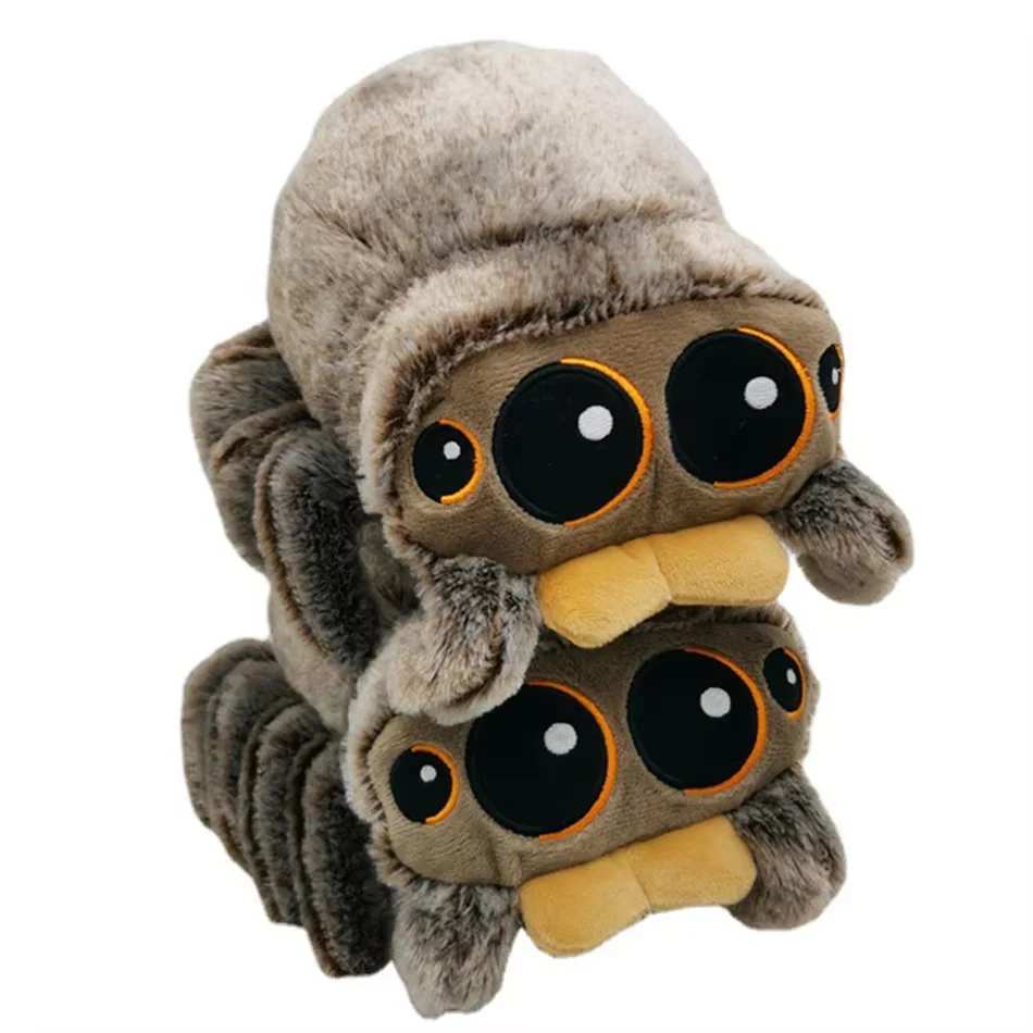 Pluszowa zabawka bawełniana zwierzątko owad pająk pluszowa lalka czarny Lucas anime dekoracja do pokoju gracza ozdoba prezent urodzinowy dla dzieci