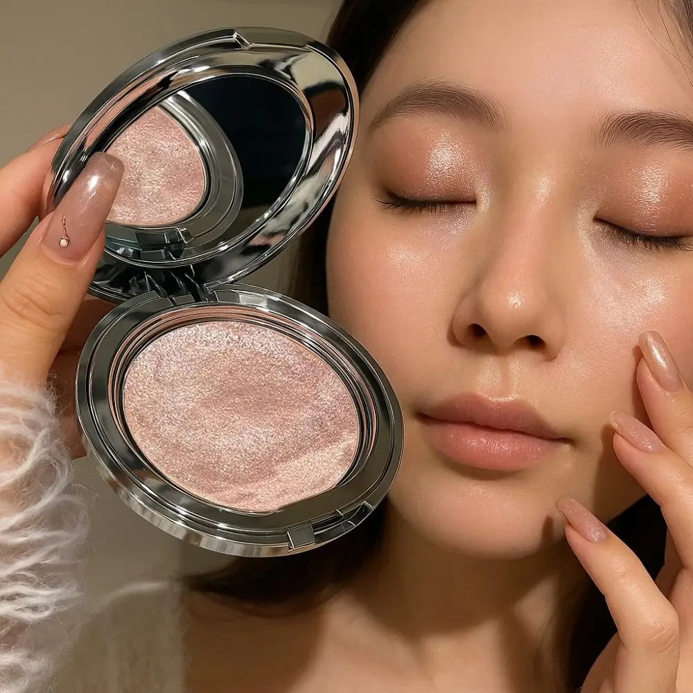 Glitter Shining Eyeshadow Palette Shiny Long-lasting Monochrome High-gloss Paste Eye Makeup Brighten Glitter Highlighter