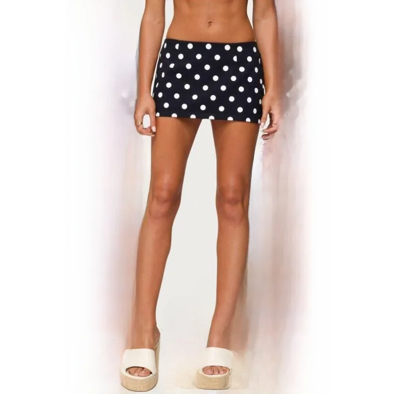 

Women's Skirt Polka Dot Multicolor ort Skirt Casual Sport Suit Seven Sve T-irt ort Pants Autumn Faion