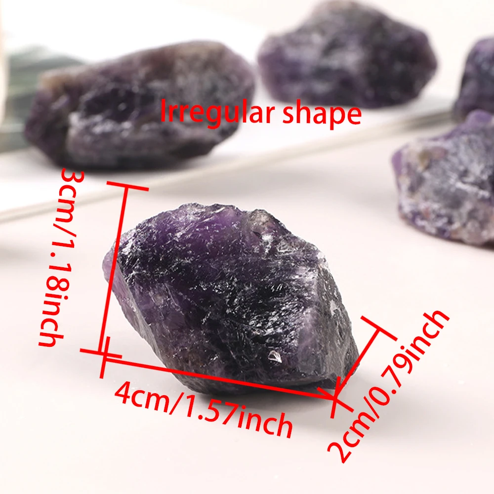 Natural deep amethyst raw quartz mineral crystal specimen deep purple mineral room water tank decoration ornamental stone