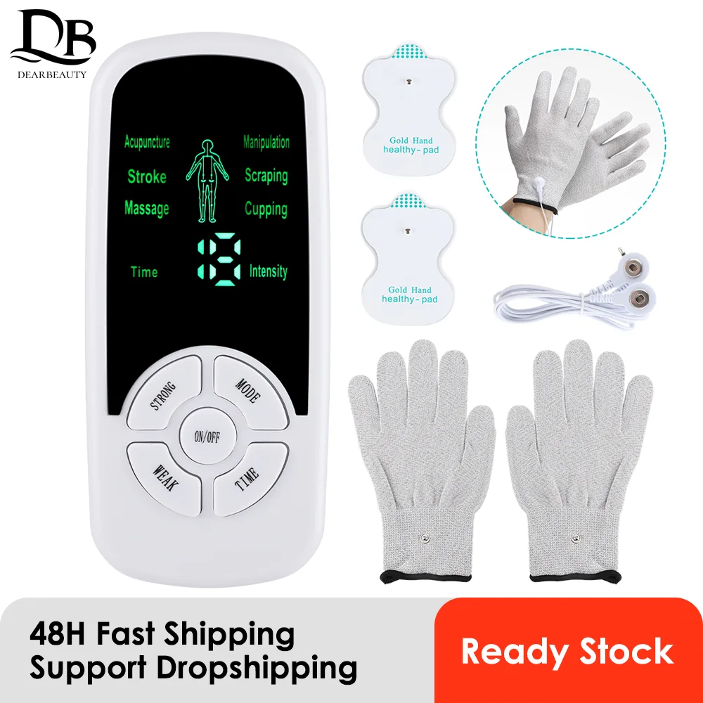 

EMS Electric Muscle Therapy Stimulator 6 Modes Tens Unit Machine Meridian Physiotherapy Pulse Abdominal Prostate Body Massager