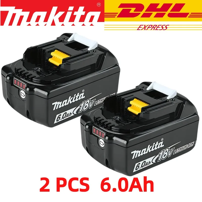 Makita Originele Lithium-ion Oplaadbare Batterij 18V 6000mAh 18v Vervangende Batterijen BL1860 BL1830 BL1850 BL1860B - afbeelding 1