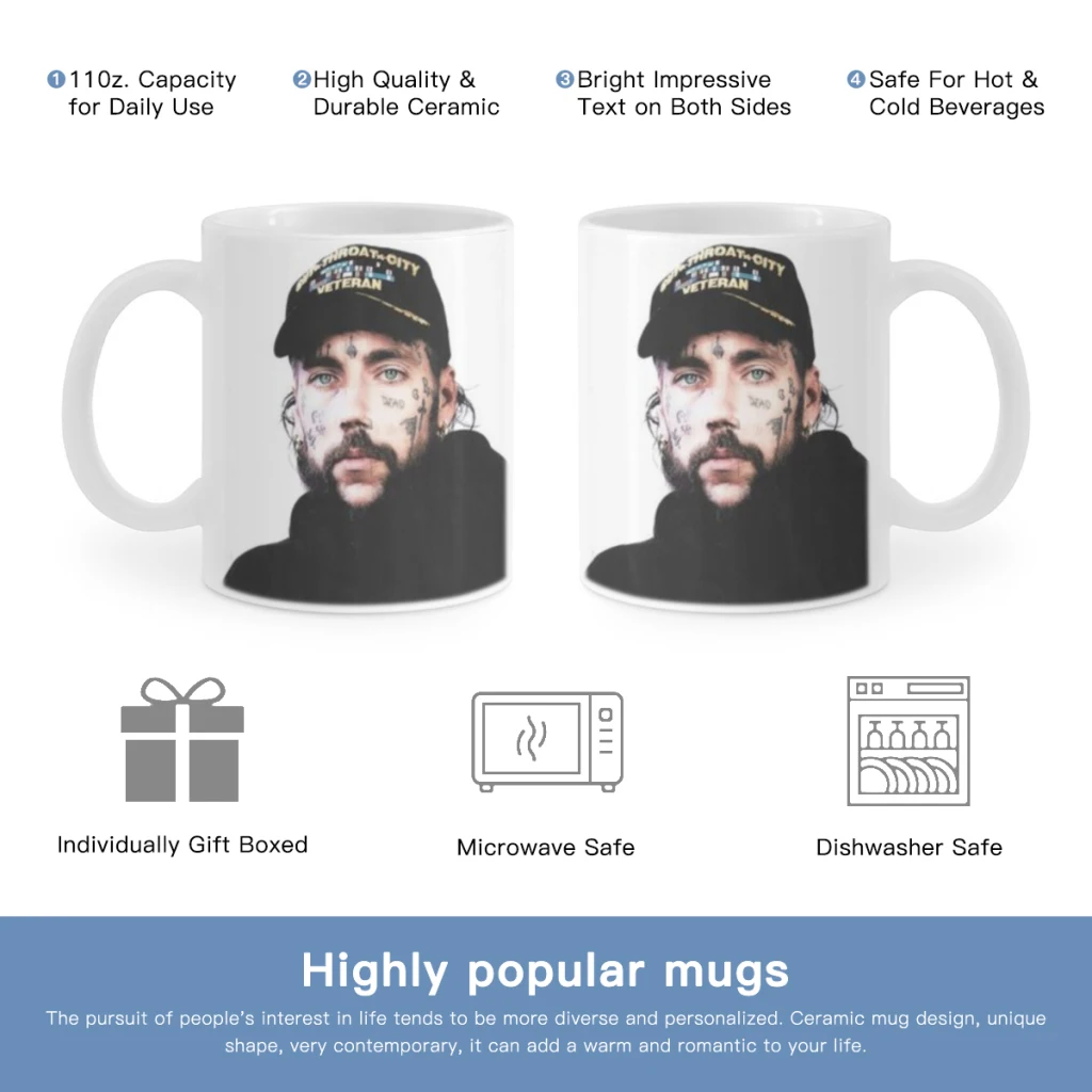 

Singer Suicideboy Free shipping Ceramic Mug Cute Coffee Tea Milk Stave Mugs And Cups with Handle Novelty Gifts