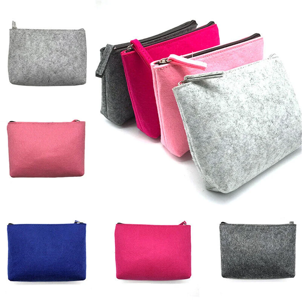 1 Stuks Rits Organizer Vrouwen Mode Handtas Vilt Opbergtas Tas Tas Cosmetische Tas Vrouwen Laptop Tas Mobiele Power Tas