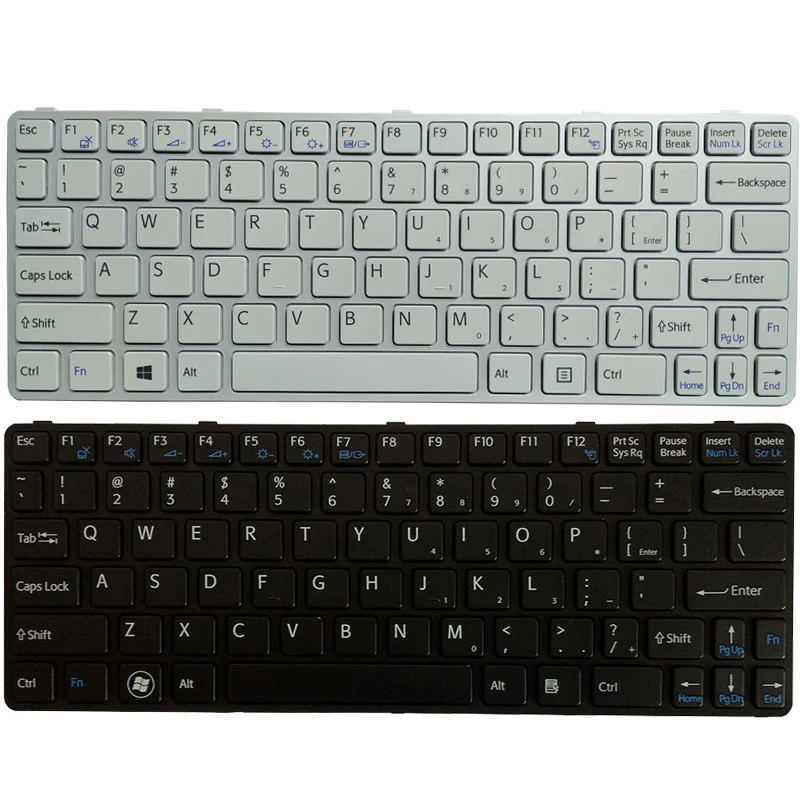 

New Laptop US Keyboard For SONY VAIO SVE11 SVE111 SVE11113FXB SVE11115EG SVE111 15ELW Laptop US Layout With Frame