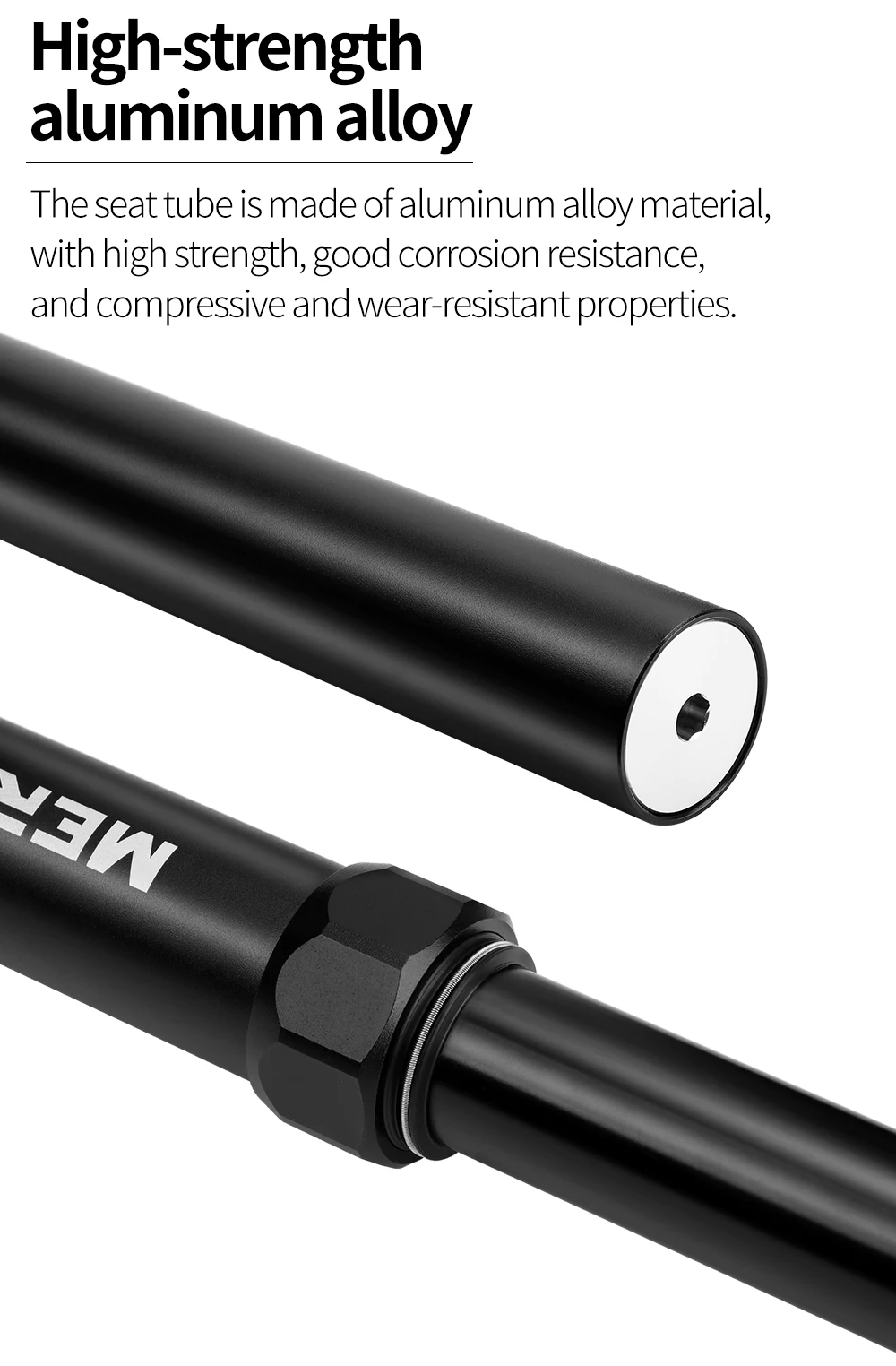MEROCA MTB Dropper Sattelstütze 30,9/31,6 MM Hydraulisch Höhenverstellbar 100/125/150 MM Reise Rennrad MTB Sitzrohr Winter Radfahren – Detail 5