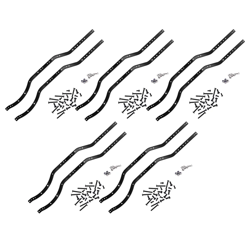 10 Stuks Stalen Chassis Frame Rails Voor Axiale SCX10 90027 SCX10 II 90046 90047 RC Auto Crawler Truck Voertuig Model-Y44A