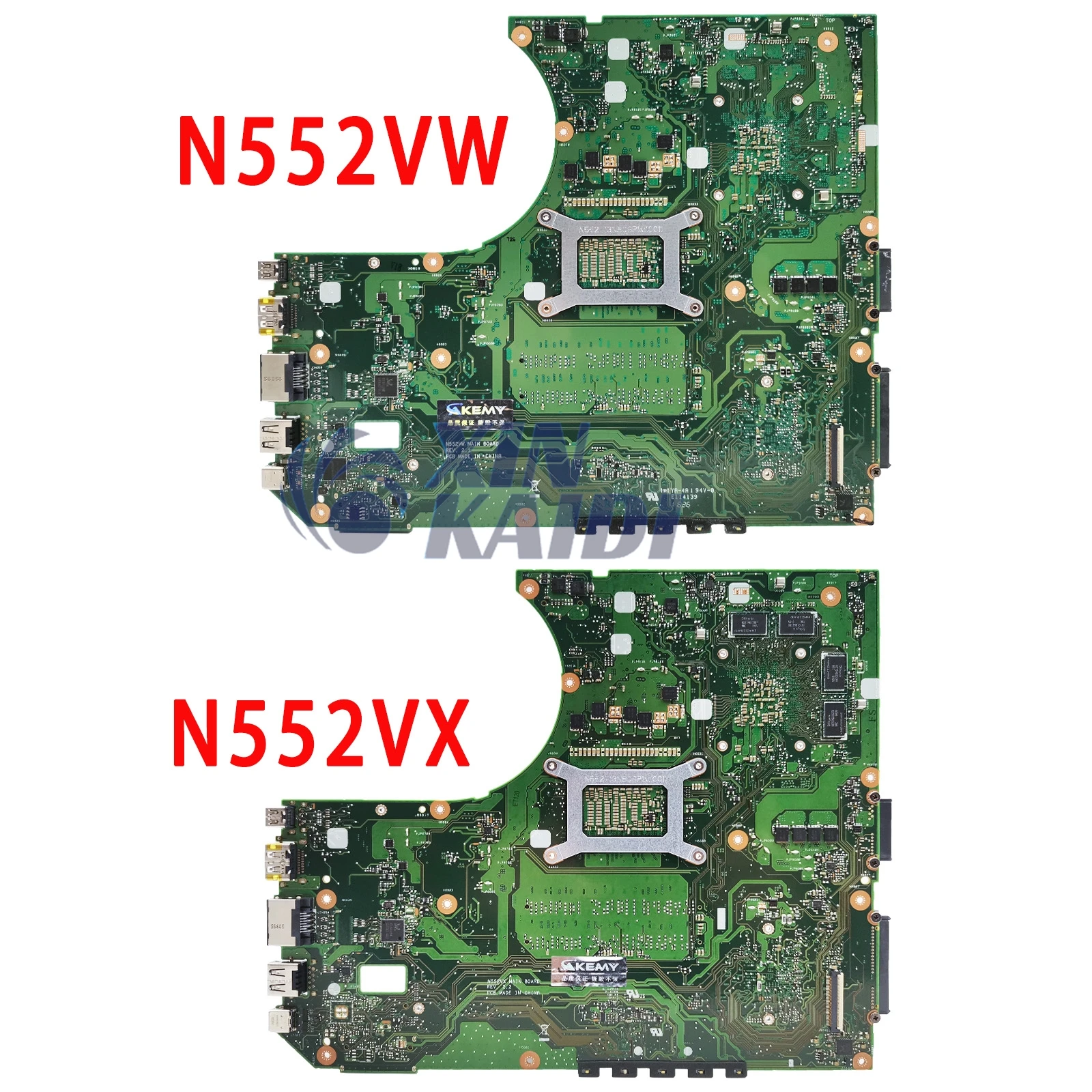 Imagem -03 - Placa-mãe do Portátil para Asus N552vx N552v N552vw Mainboard I76700hq I5-6300hq Cpu Gtx950m Gtx960m 4g Teste de 100