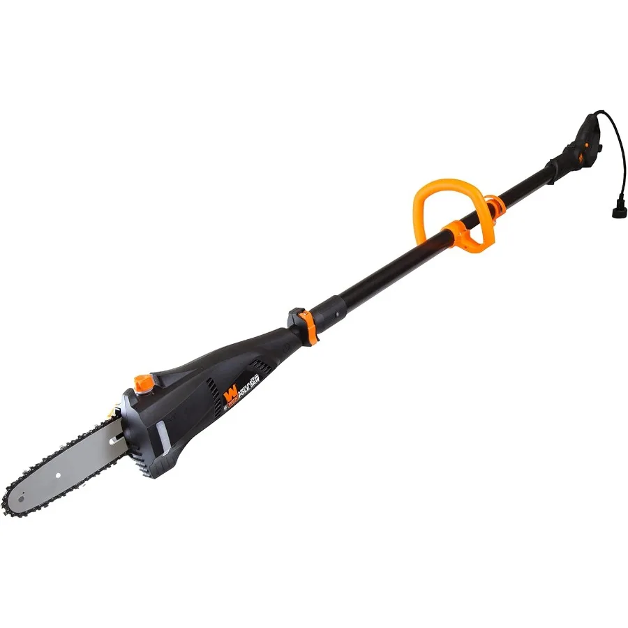

4021 8-Inch 6.5A Electric Telescoping Pole Saw for Efficient Tree Trimming and Pruning in Gardening Outdoor Maintenance and Lan