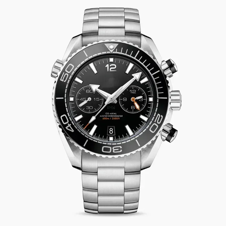 Luxury Diver-Style Multifunction Watch 42mm, Sapphire Crystal & Ceramic Bezel, Automatic Chronograph with Date/Week, 30M Waterp