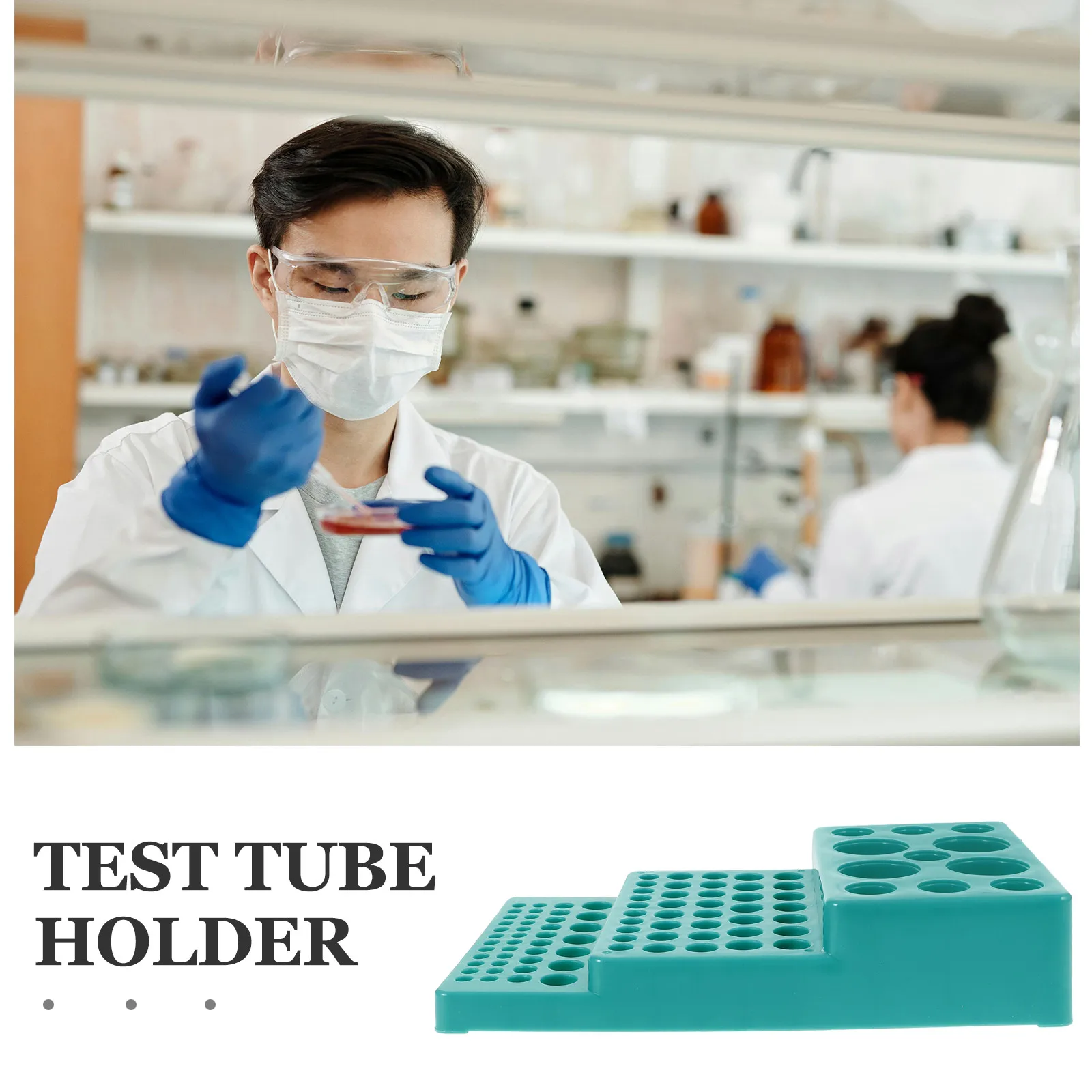 Plastic Trapezoidal Test Tube Rack Multipurpose Holder Educational Equipment Sampling Tubes Reusable Ganizer Laboratory Supplies