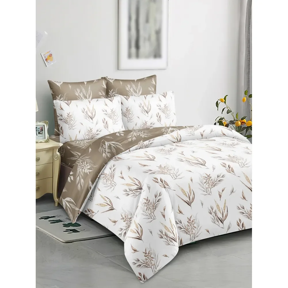 

Set Floral Leaf Pattern Duvet Cover Set1 Duvet Cover 2 PillowcaseSoft And SkinFriendly Duvet Cover Bedding Set For Home, All Se