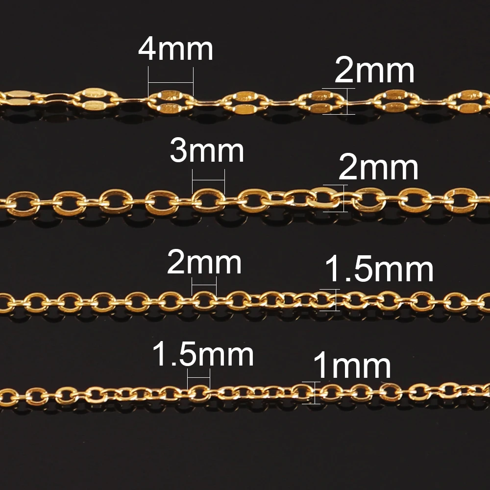 10pcs/Lot 316L Stainless Steel Necklaces Link Chains Necklace Choker Necklace for Women Choker For Jewelry Making Wholesale