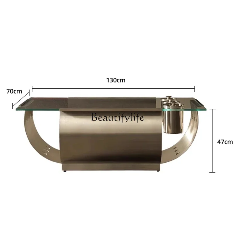 

LJYEuropean Luxury Coffee Table Unique Design Modern Trendy Coffee Table Rectangle Cool Meubles De Maison