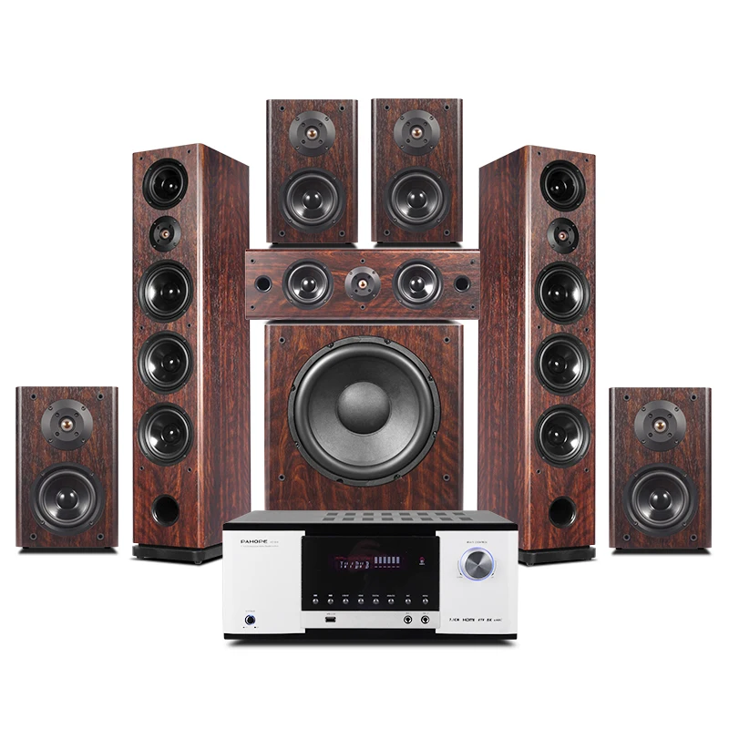 

7.1 Wooden Floor-standing Home Theater System Surround Sound Home Theatre System With Digital Amplifier Supporting 3D/8K