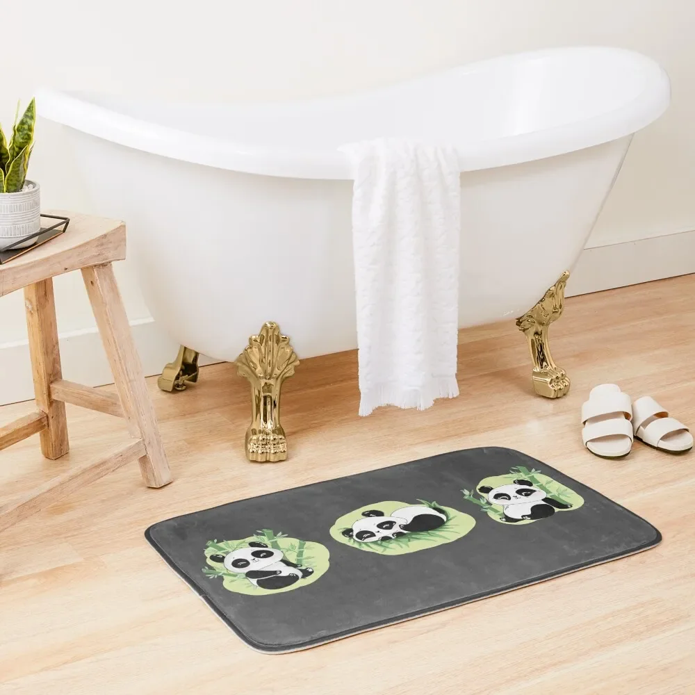 

Lazy Pandas Bath Mat House Interior Entrance Bathroom Absorbent Quick Dry Toilet Carpet Mat