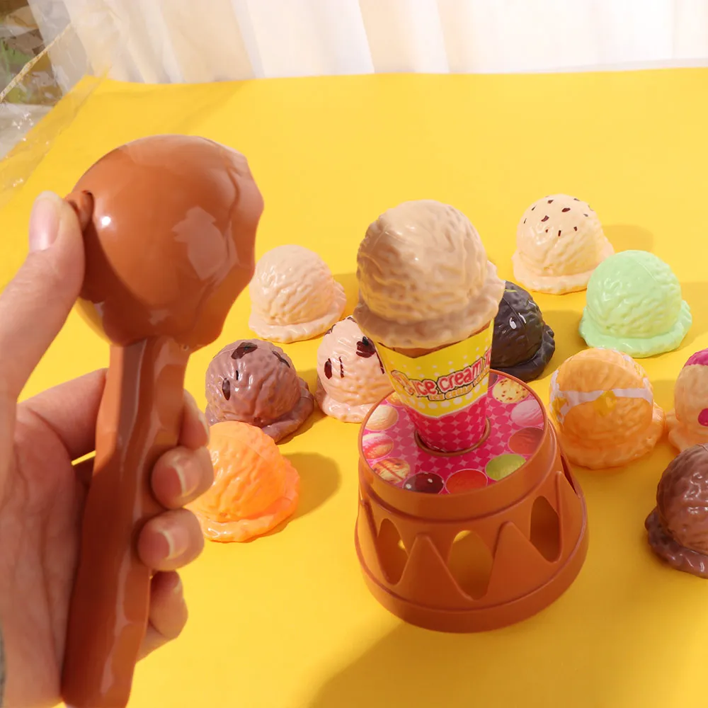 Dessert Ice Cream Games Balancing Educational Simulation Ice Cream Kitchen Colorful Learning Ice Cream Stack Up Balancing