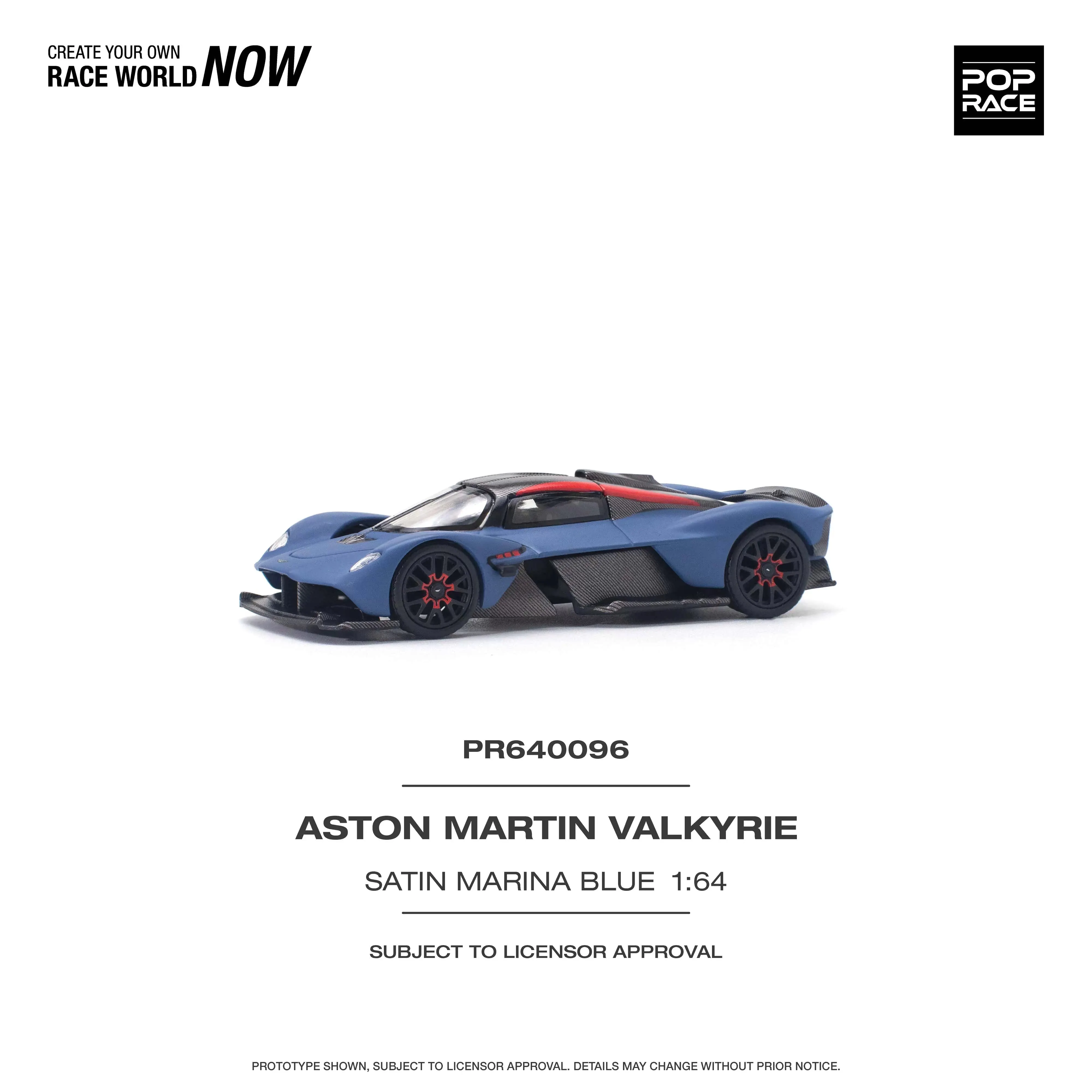 Diecast POPRACE 1:64 Scale Valkyrie V12 Alloy Car Model
