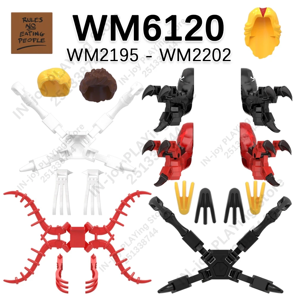 WM6120 Compatible Action Figures Parts Bricks WM2195 WM2196 WM2197 WM2198 WM2199 WM2200 WM2201 WM2202 WM Blocks Accessories Toys