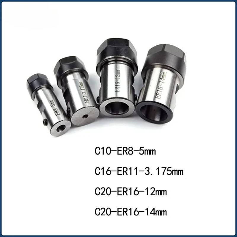 

ER8 ER11 ER16 ER20 motor shaft tool holder c10 c16 c20 c25 er8a er11a er16a er16m er20a er20m 3.175mm 4mm 5mm 12mm 14mm 18mm rod