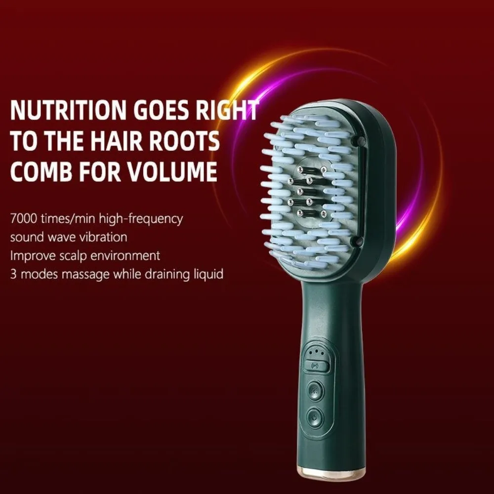 

30ML Scalp Applicator Comb Liquid Filling EMS Microcurrent Pulse Essential Oil Guiding Massager Hygienic Washable