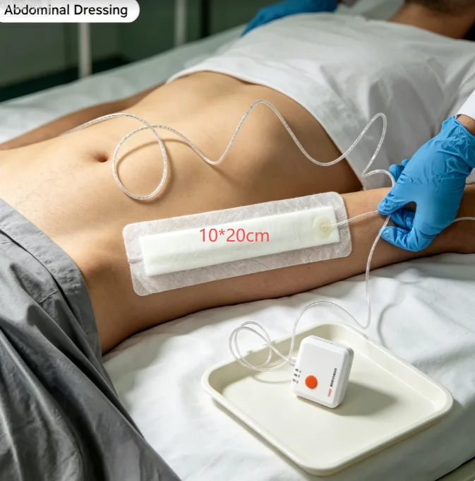 Medical Grade Negative Pressure Wound Dressing Kit 10*20cm NPWT System Multi‑Site Application Disposable Vacuum Dressing