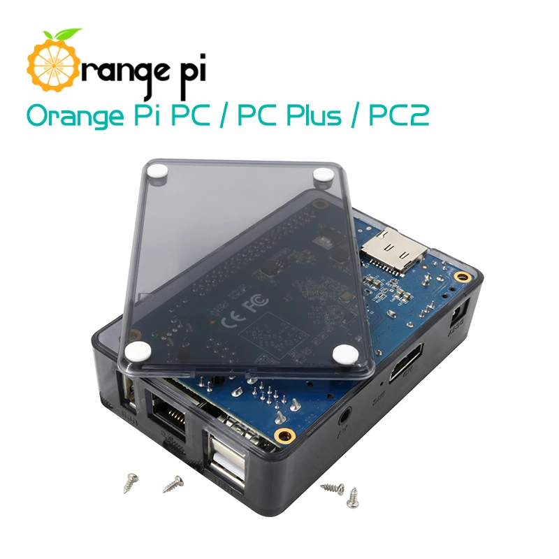 Caixa preta ABS para placas Orange Pi PC/PC Plus
