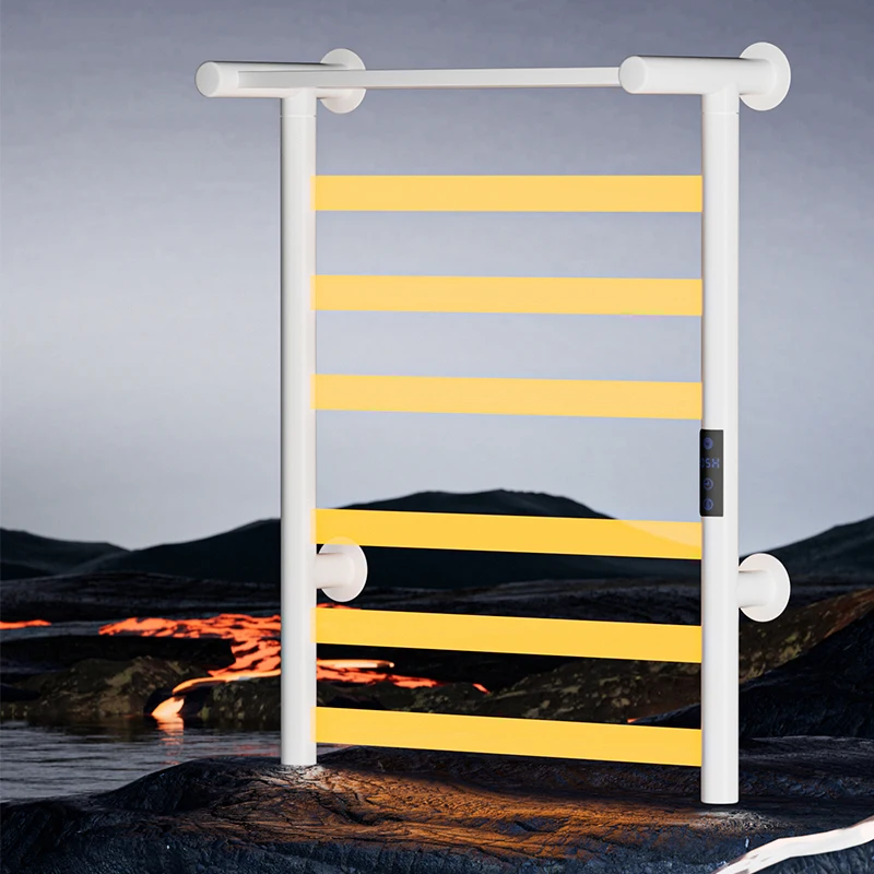Modern Towel Heater Timing Smart Control Bathroom  Stainless Steel Electric Towel Rack Foldable Towel Radiator
