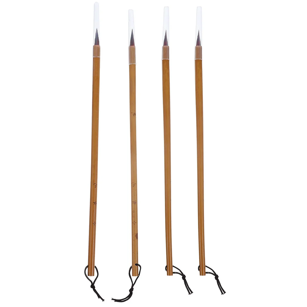 

4pcs Calligraphy Pens Bamboo Chinese Calligraphy Brush Writing Brush For Art Watercolor Painting Student Gift Lightweight