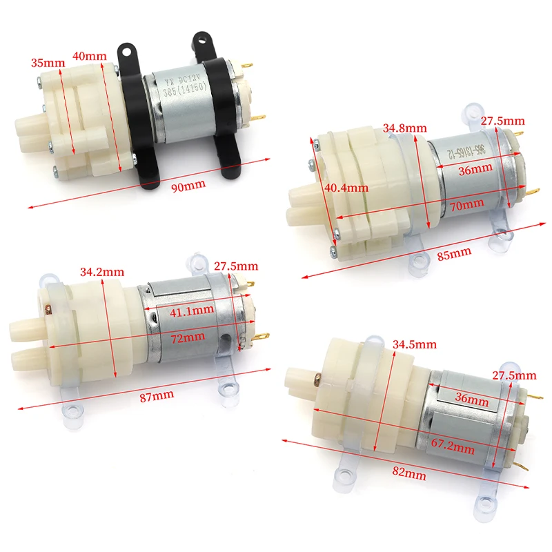 R385 R386 Water Pump 12V Diaphragm Pump 6V Small Micro Water Pump Home Aquarium Accessories Tea Set Water Pump Aquarium Pump