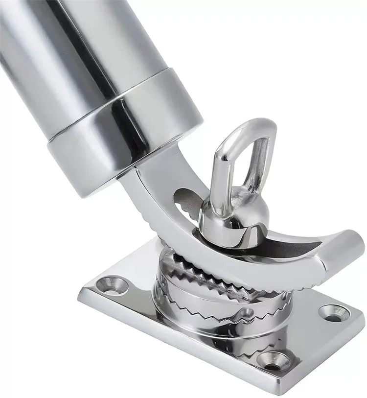 

Top Side Deck Base Mounted Outriggers Fishing Rod Holder 316 Stainless Steel Marine Hardware