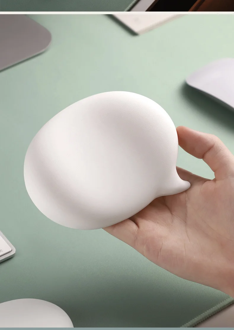 Chat Bubble Silikon-Handgelenkauflage Tastaturunterlage Ergonomische Schreibtischunterlage für Büro und Gaming 5 Farben 6 Stiloptionen – Detail 11