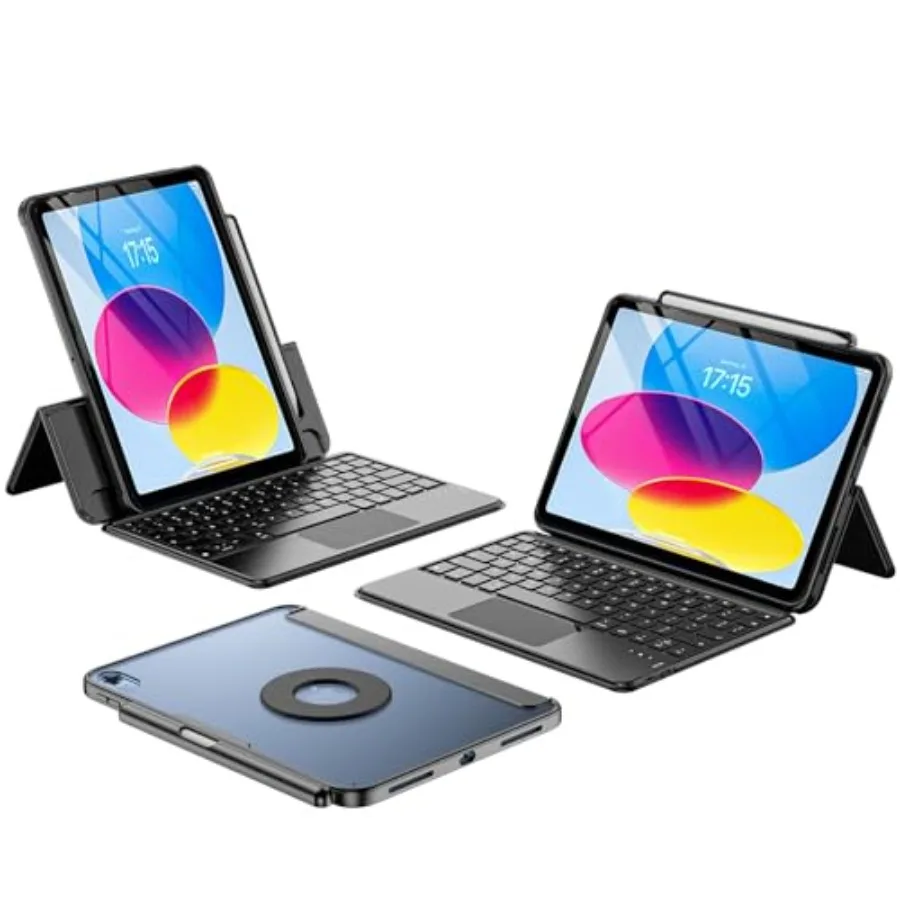 

Magnetic Detachable Keyboard Case for iPad 11-inch A16 Chip 2025/ iPad 10th Generation 10.9 2022 with Horizontal Vertical Orien
