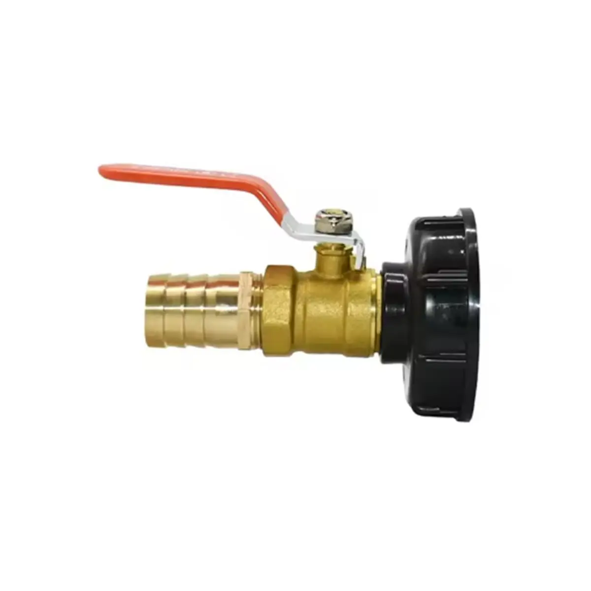 S60 to 25mm Brass Hose Connector Valve for 1000L IBC, Water Pipe Adapter for Garden Irrigation and Home Plumbing