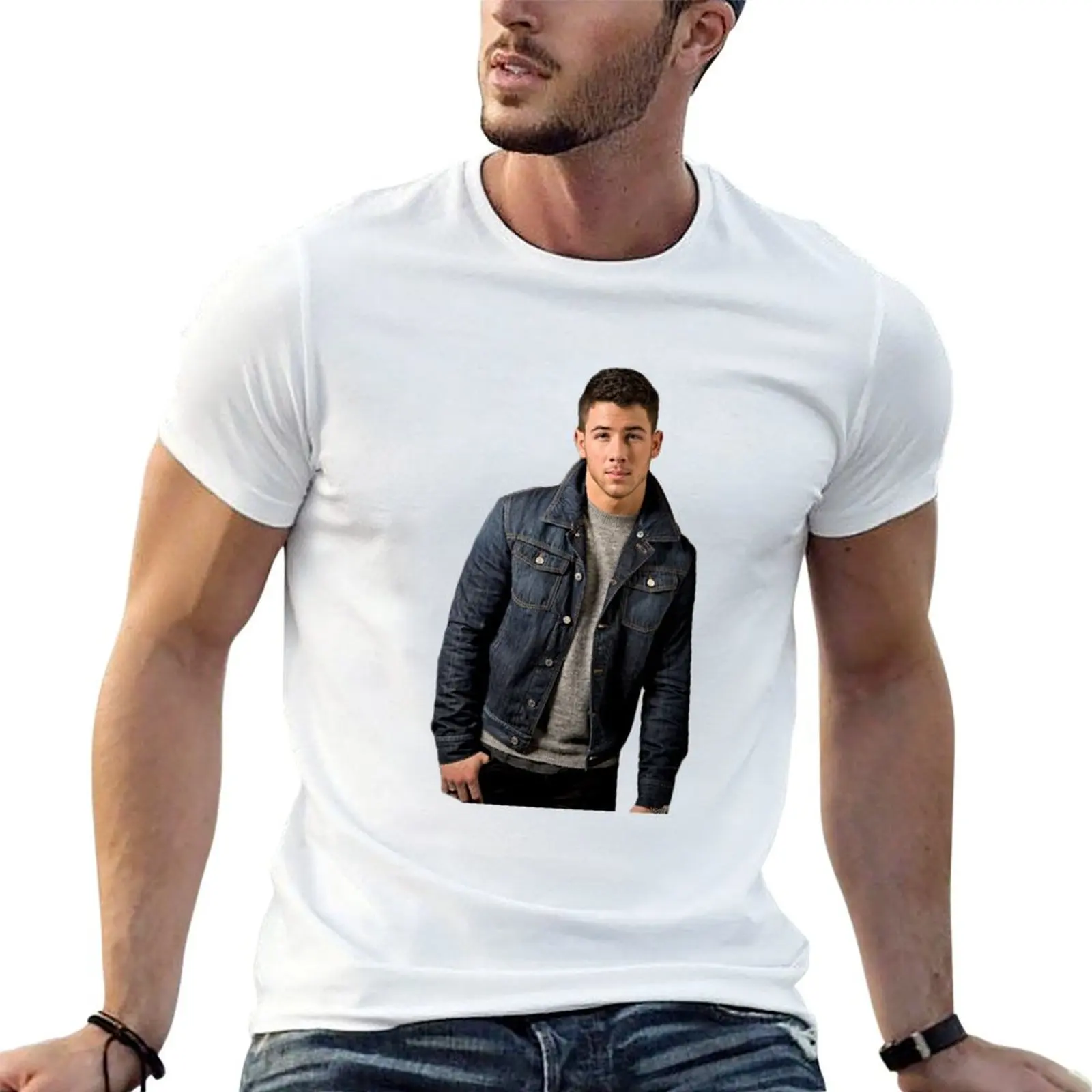 

Nick t cotton T-Shirt t Jonas shirt cotton man shirt 100% men