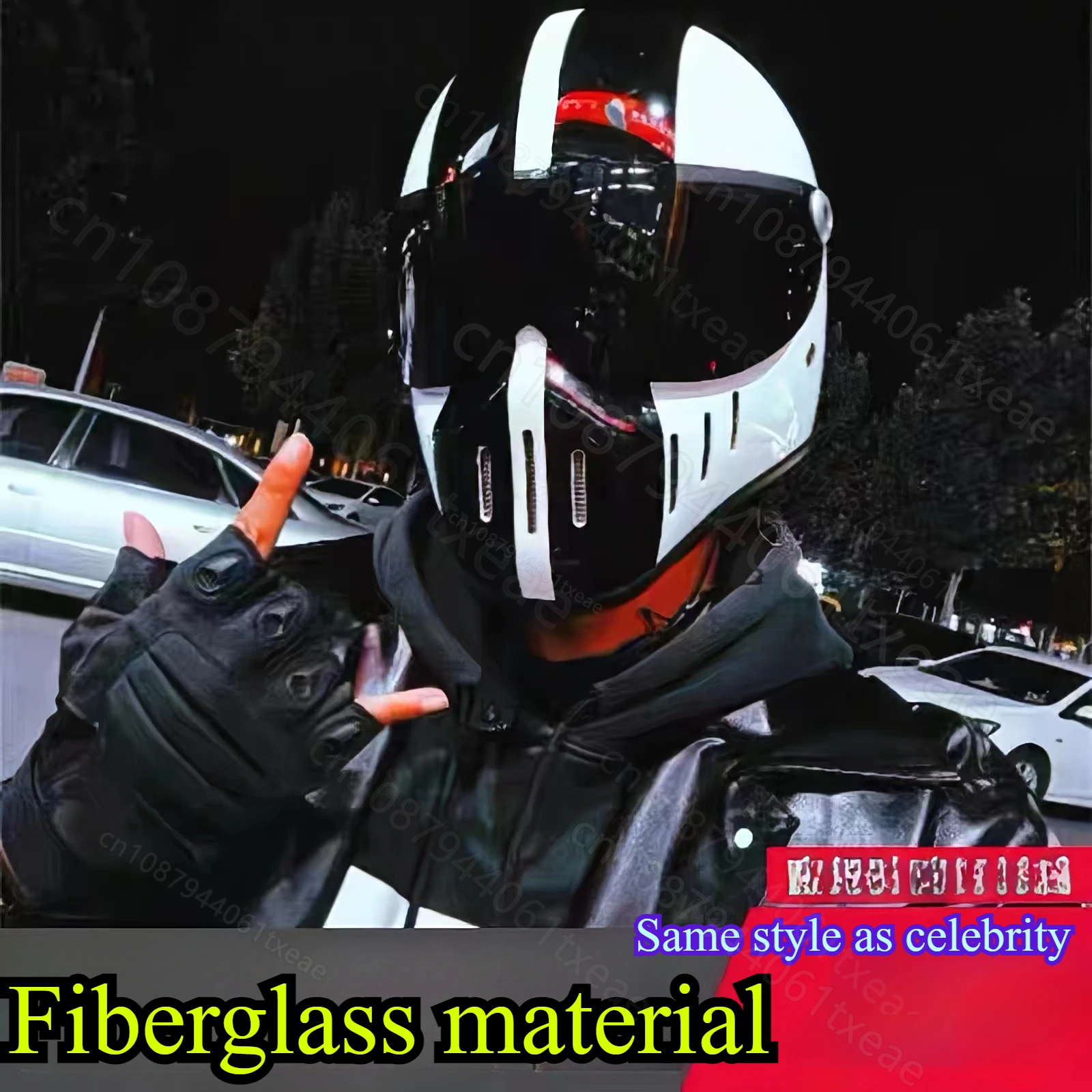 High strength fiberglass Japanese classic retro full face helmet motorcycle protection helmet motorcycle accessories casco moto