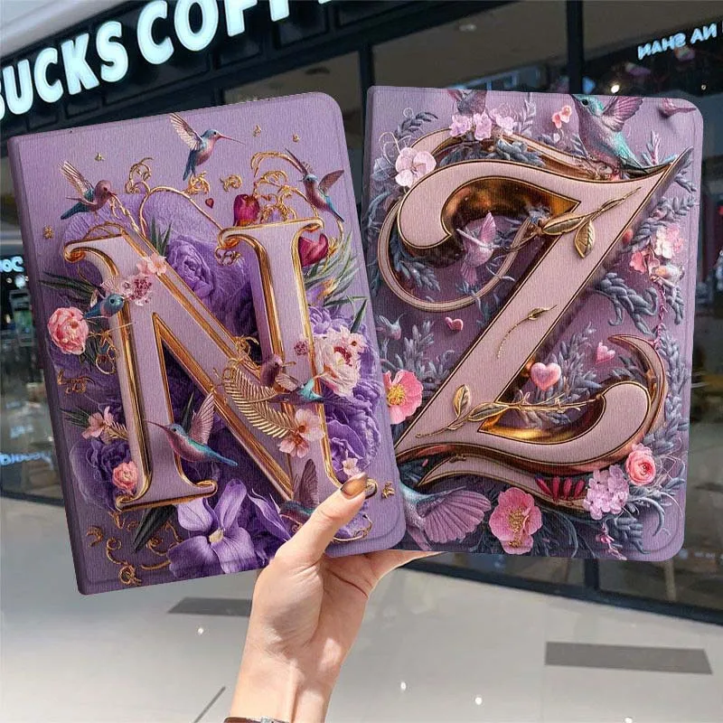 

Creative Art Letter Z Flower For Samsung Galaxy Tab A7 A A8 A9 A11 S6 S11 10.1 10.4 10.5 Inch Lite PLus Soft Tablet Case Gift