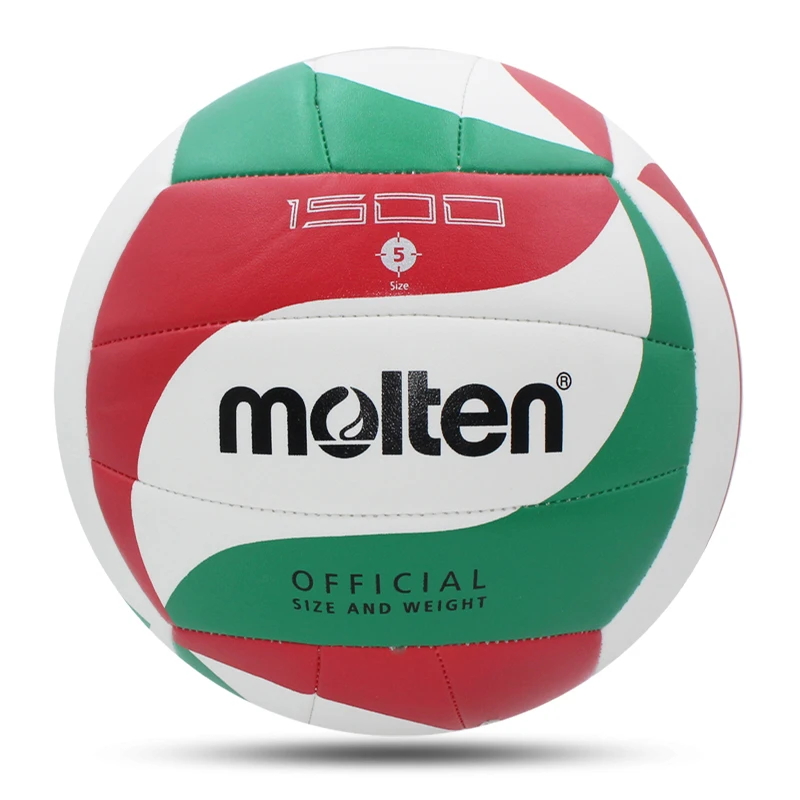 Gesmolten volleyballen Standaardmaat 5, Soft Touch PU Hoge kwaliteit Indoor Outdoor Sport Competitie Training Match Voleibol