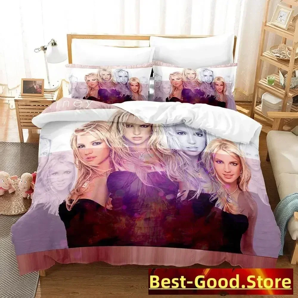 Sexy Britney Spears Bedding Set Cartoon Anime three-piece set Adult Kid Bedroom Duvetcover Sets 3D Kawaii Girls bedding 2023