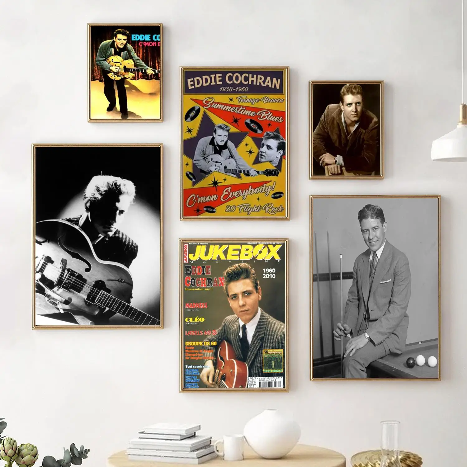 Eddie Cochran Poster Decorative Painting Canvas Poster Wall Art Living Room Posters Bedroom Painting