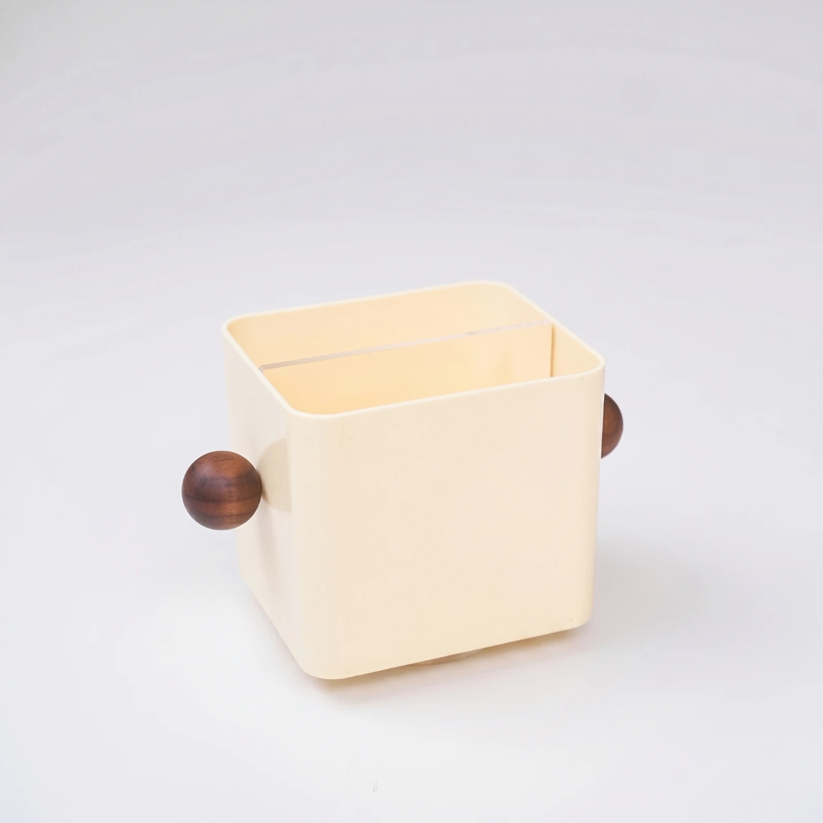 Desktop Storage Box with Divider Matte Storage Box with Compartments Minimalist Compact for Bedside Table