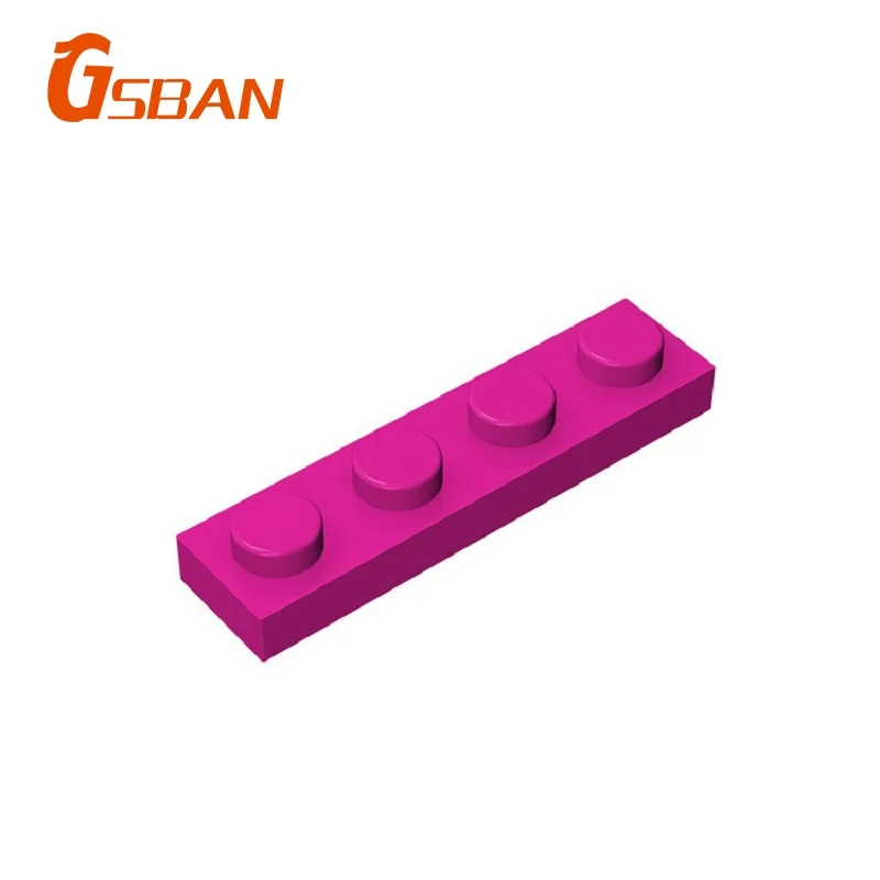 GSBan 3710 Bricks 50pcs Plate 1x4 Particles Building Blocks Accessories