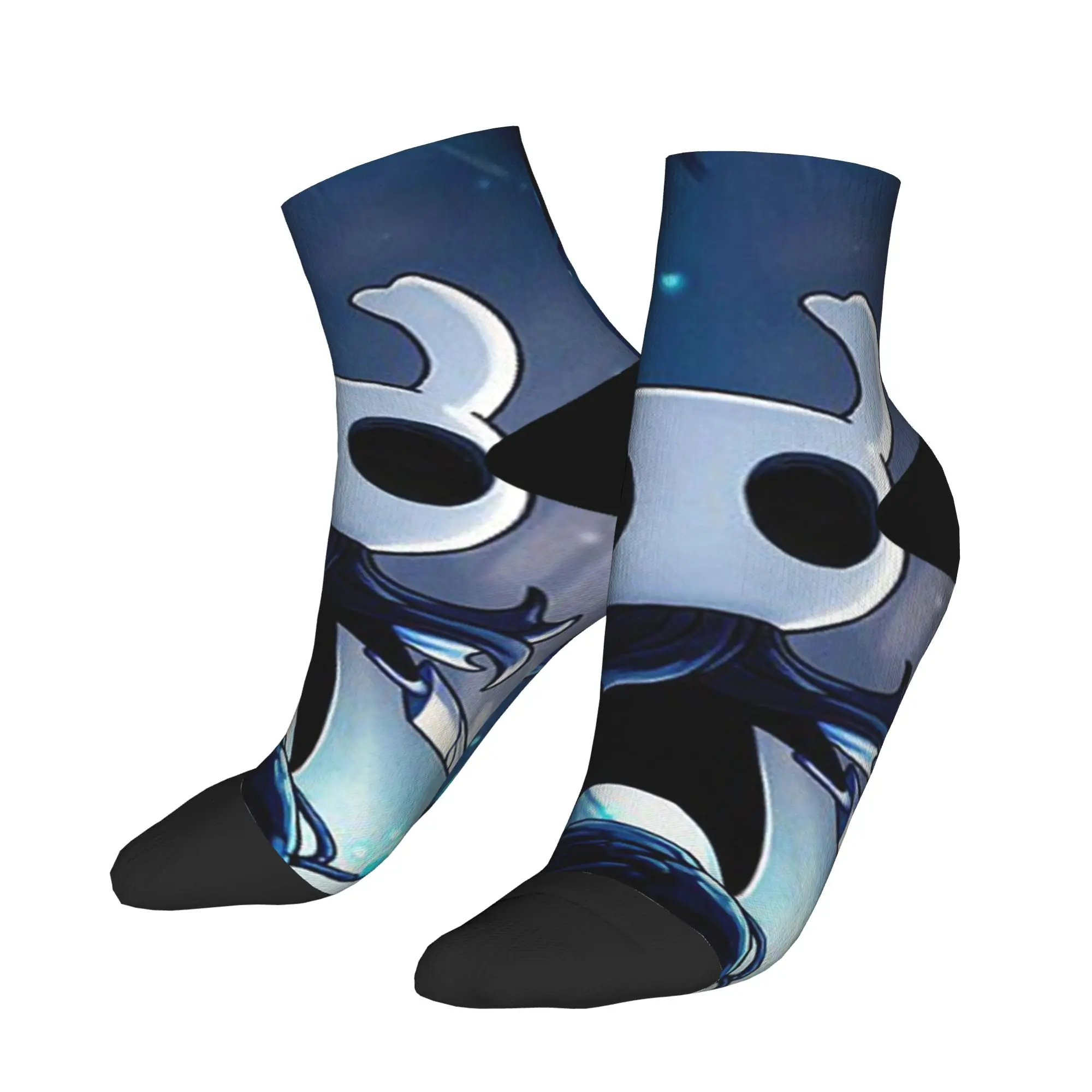 

Носки для пар Hollow Knight The Knight, модные удобные мягкие носки до щиколотки, летние уличные нескользящие носки с графическим рисунком