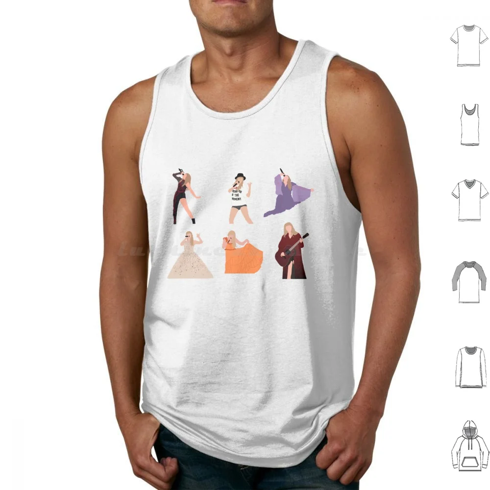 The Eras Tour Sticker Pack V3 ( Medium Or Larger For Best Result ) Tank Tops Vest Sleeveless Tour Swifties Eras Tour The Eras